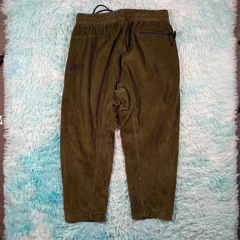 Khaki Nike Corduroy Trousers - Large