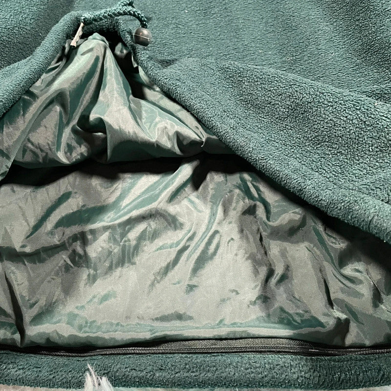 Vintage 90s Green Snap-On Fleece 1/4 Zip - Large