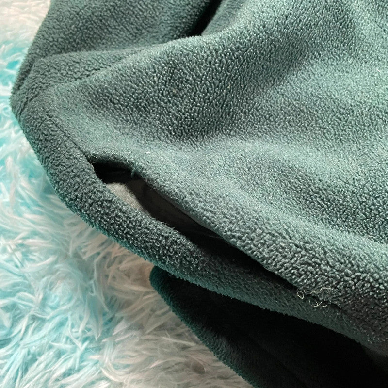 Vintage 90s Green Snap-On Fleece 1/4 Zip - Large