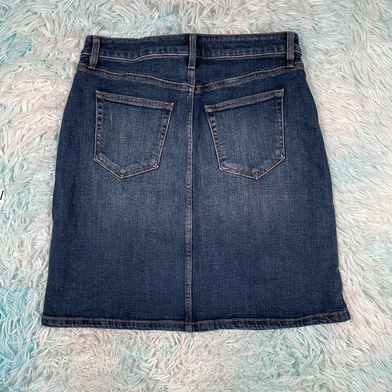 Vintage 00s Denim Mini Skirt - Size 8