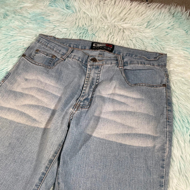 Vintage 90s HYXZ Bootcut Jeans Embroidered- Size 12