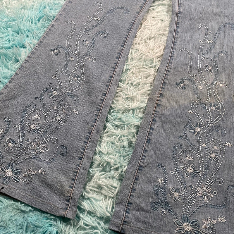 Vintage 90s HYXZ Bootcut Jeans Embroidered- Size 12