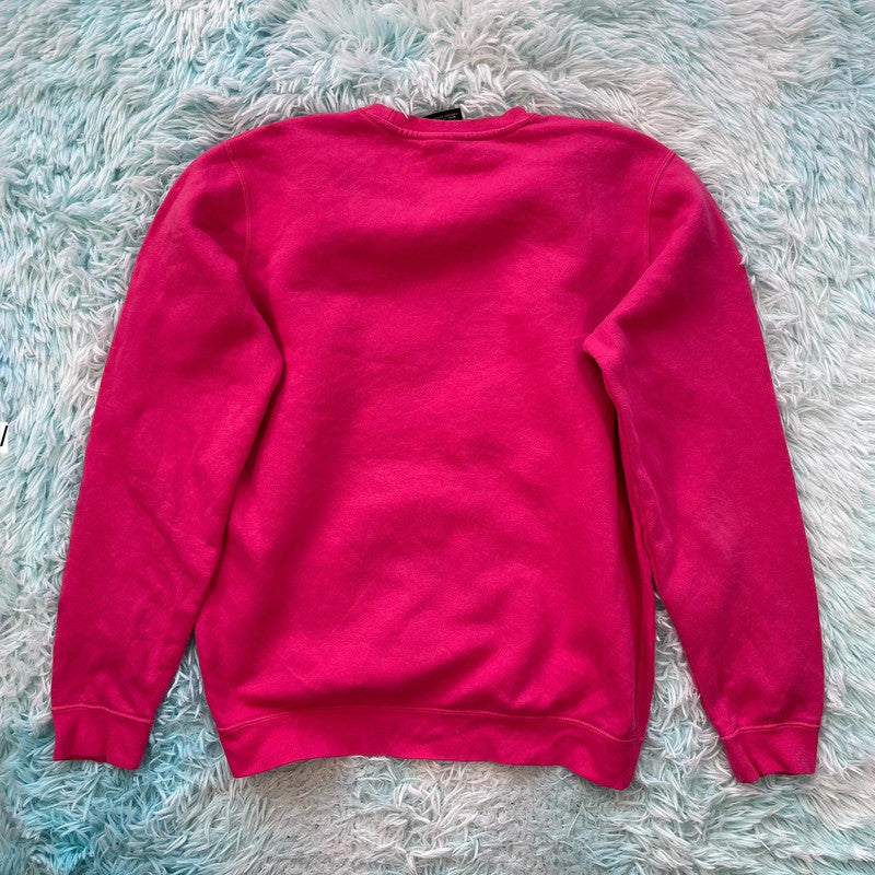 Pink Nike Sweatshirt Plain - Medium