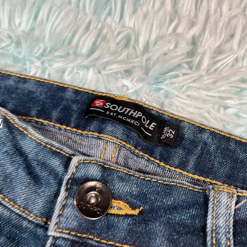 Vintage Southpole Distressed Jean Shorts Jorts - 32W