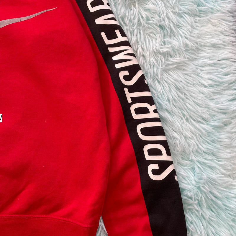 Red & Black Nike Sweatshirt - Medium