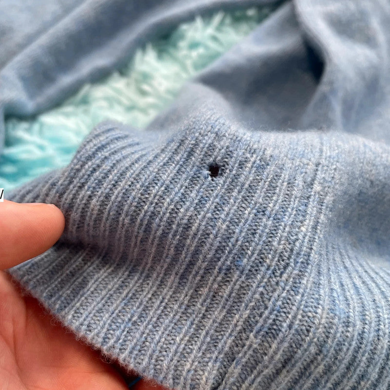 Light Blue Polo Ralph Lauren V Neck Jumper - XXL