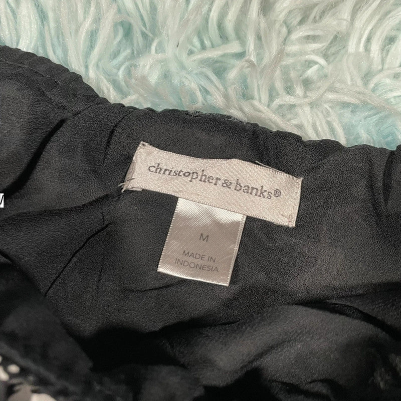 Vintage Y2K black Patterned Skirt - Medium