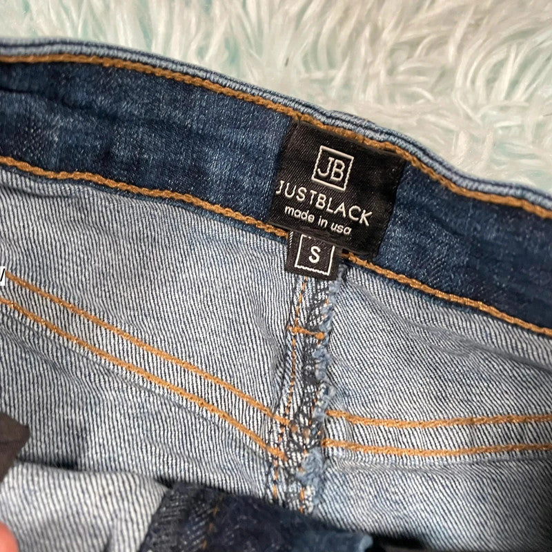 Vintage Blue Denim Mini Skirt - Small