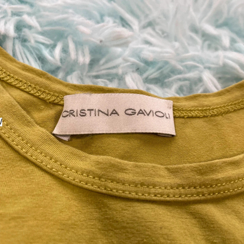 Vintage Y2K green Tank Top Christina Gavioli - Size 8