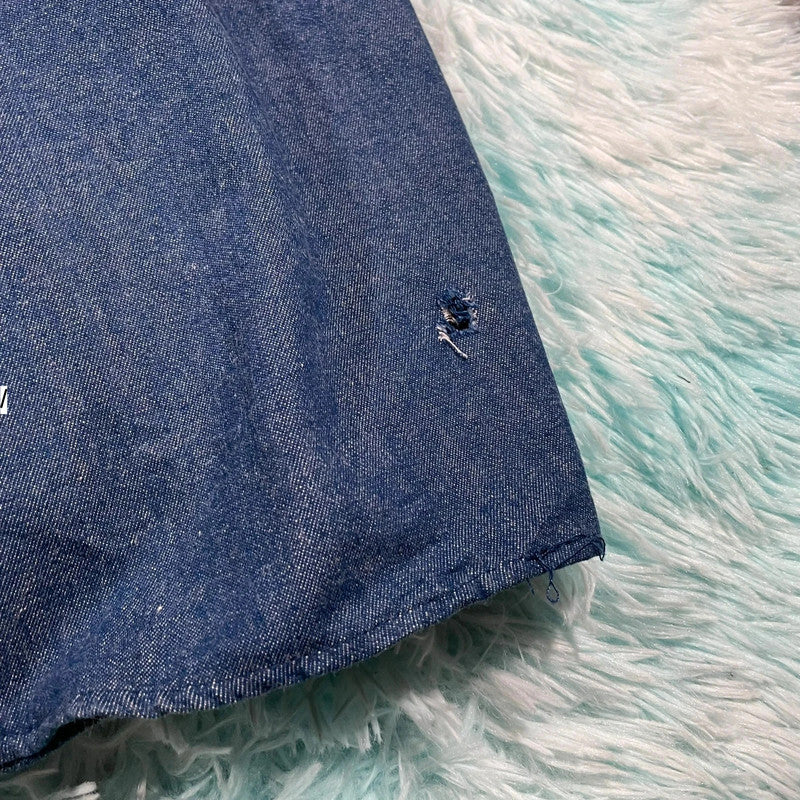 Vintage 80s Denim Maxi Skirt - Size 12