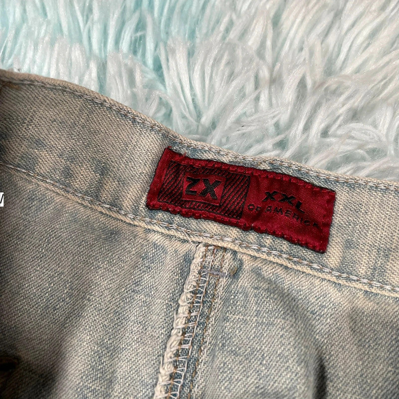 Vintage 90s Denim Skirt Midi Pencil - XXL