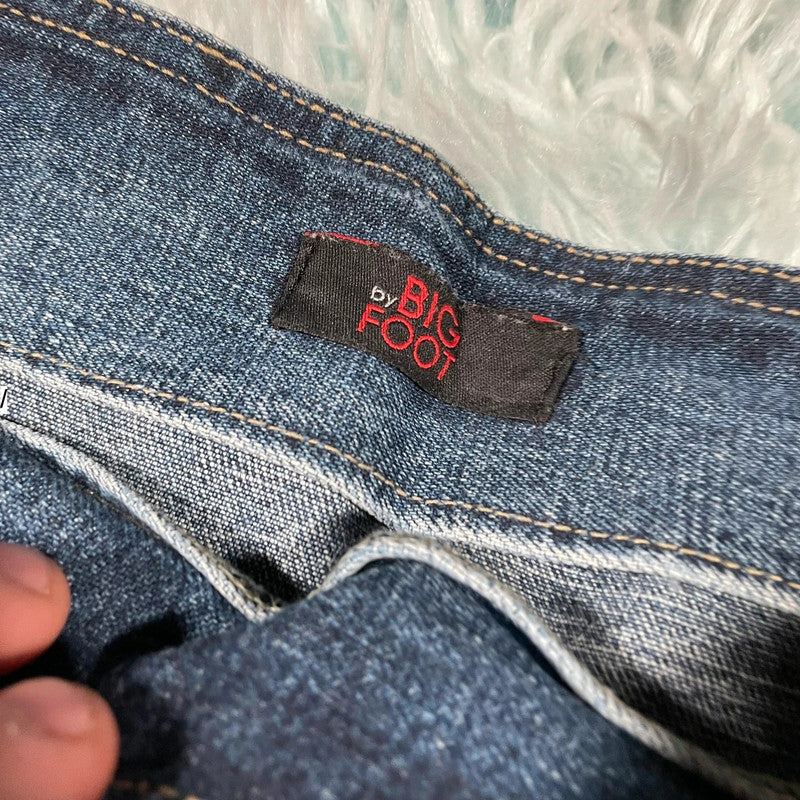 Vintage 00s Big Foot Denim Skirt Midi - XXL