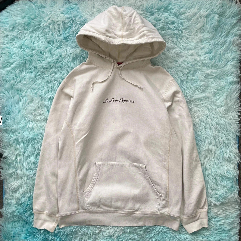 White Supreme Hoodie - Large