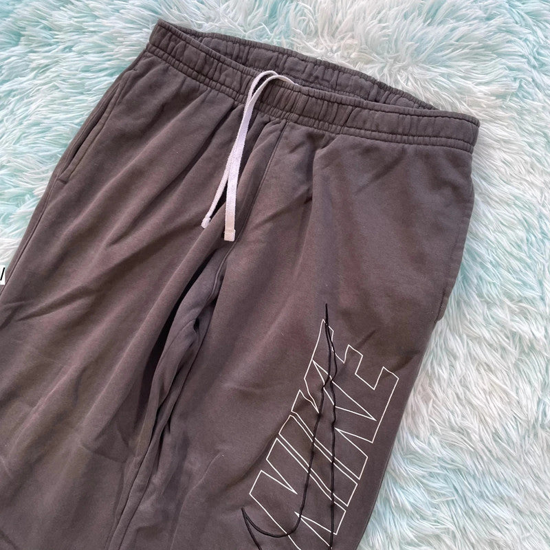 Grey Nike Club Joggers Jogging Bottoms - Large