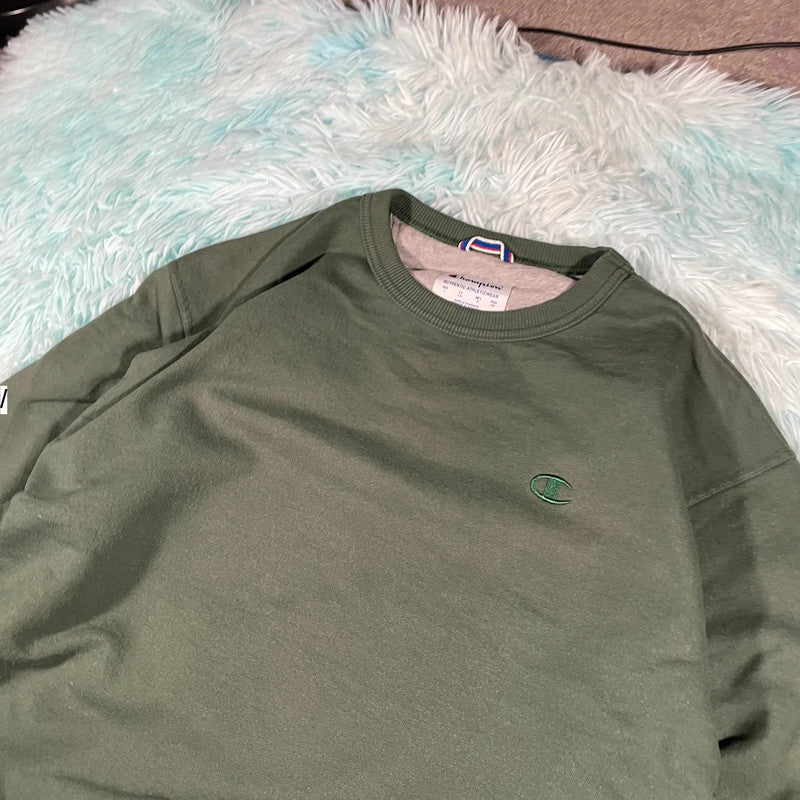 Dark Green Champion Sweatshirt - Large