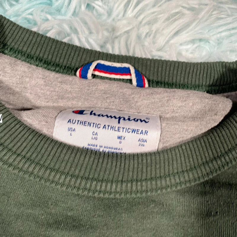 Dark Green Champion Sweatshirt - Large