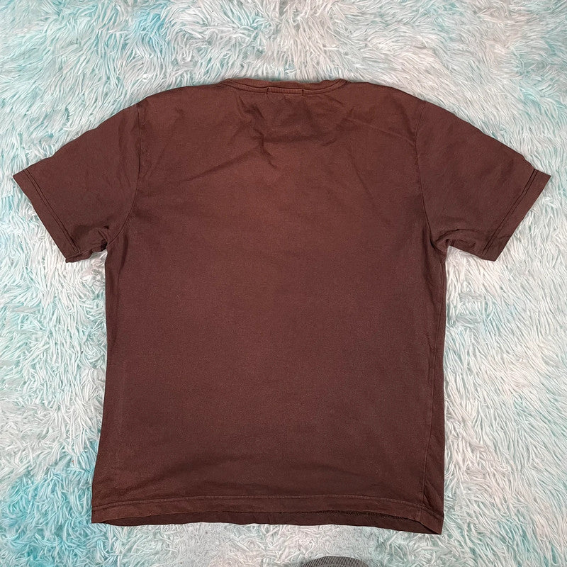 Vintage 00s Brown Moto Disco Graphic T Shirt - Large