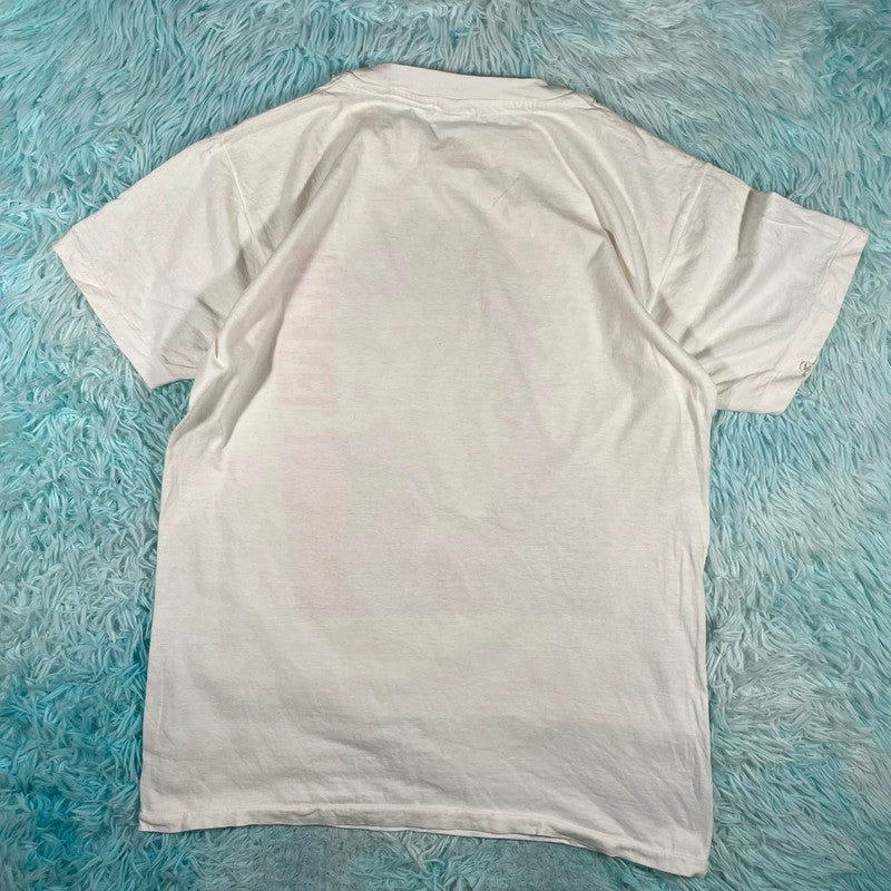 Vintage 90s White Michael Jackson Graphic T Shirt - Large