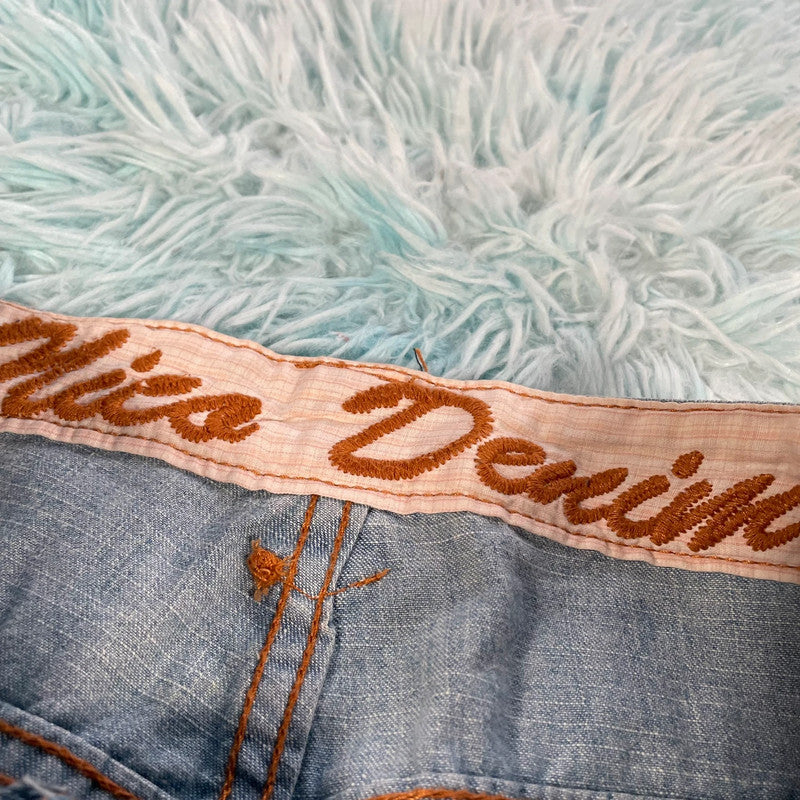 Vintage 00s Blue Cargo Jean Shorts Jorts - 30W