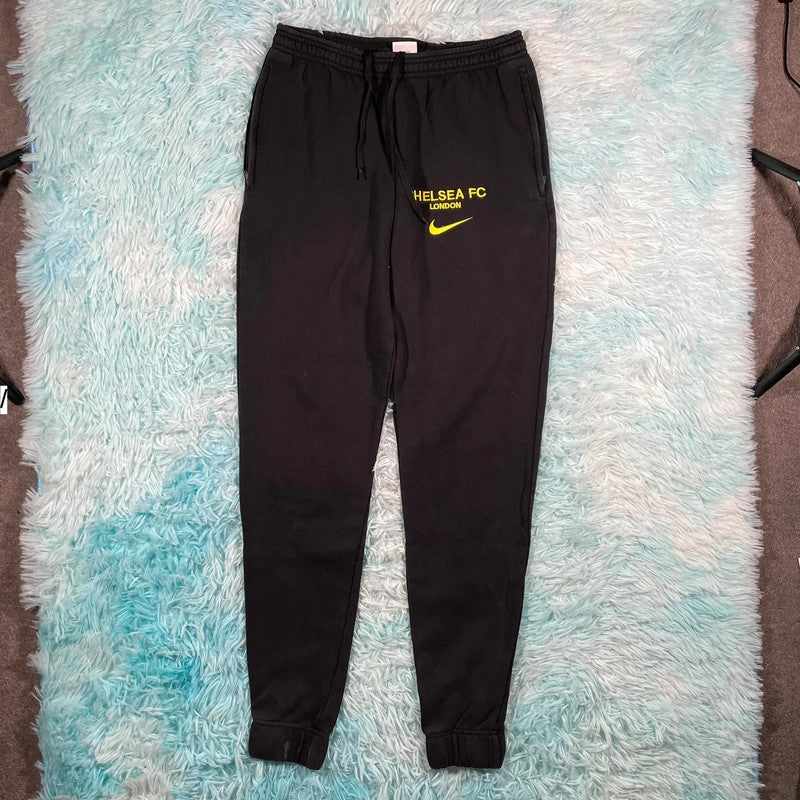 Black Nike Chelsea Joggers Jogging Bottoms - Small