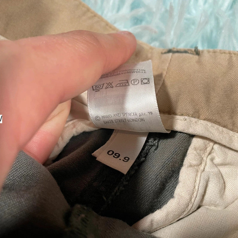 Vintage Brown Cargo Shorts St Michael - 32W