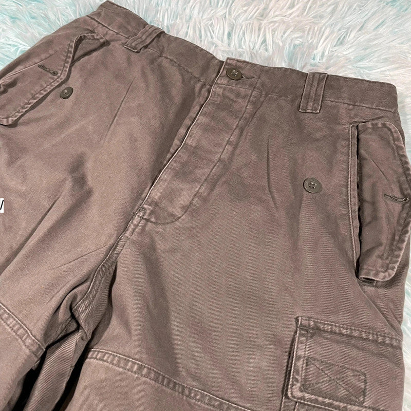 Vintage Brown Cargo Shorts St Michael - 32W