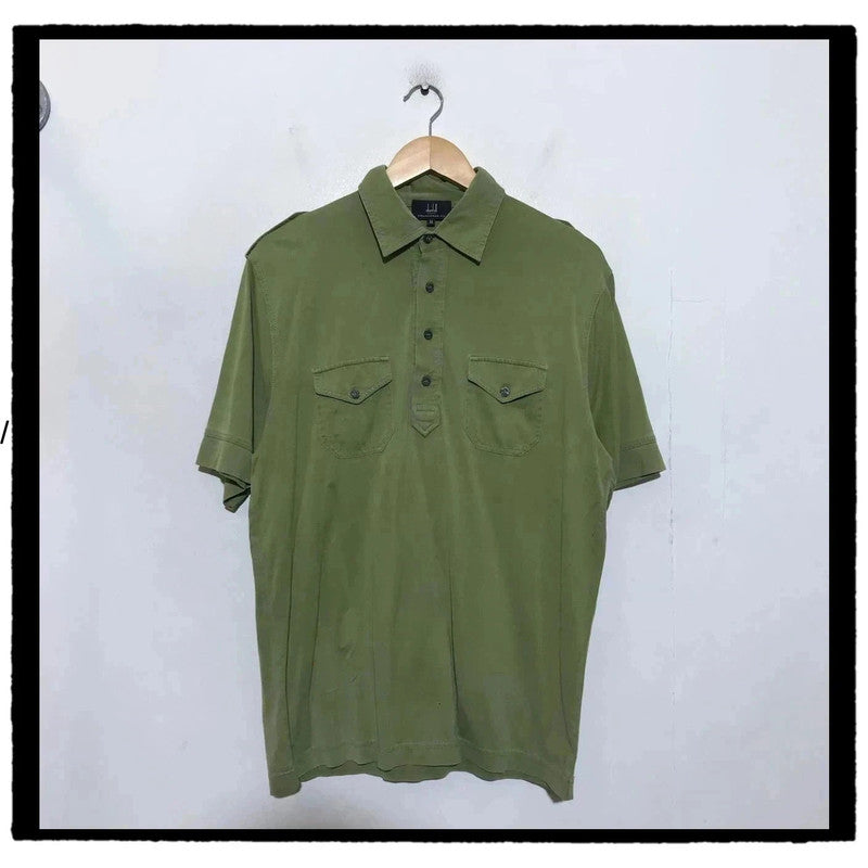Green Dunhill Polo Shirt - Medium