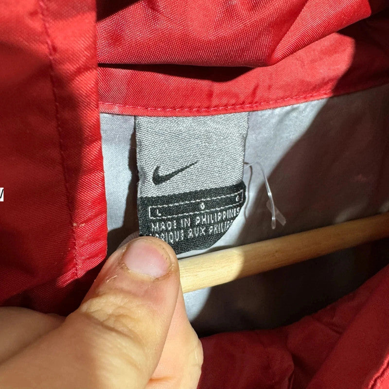 Vintage 00s Red Nike Windbreaker - Large