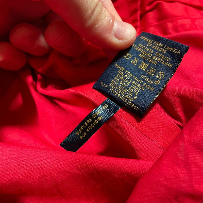 Red Polo Ralph Lauren Sailing Jacket - Medium