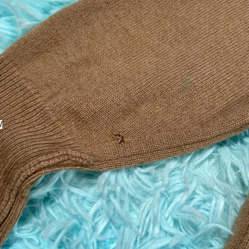 Vintage Brown Hackett Wool Knitted Jumper - Medium