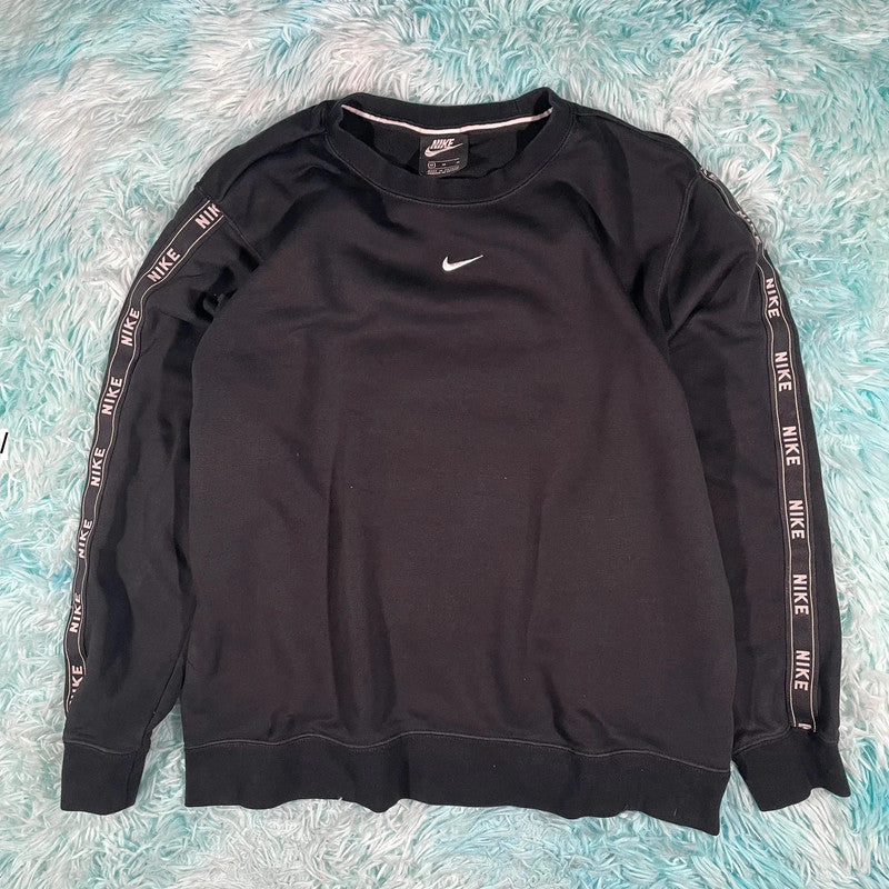 Black Nike Sweatshirt Centre Swoosh - Medium