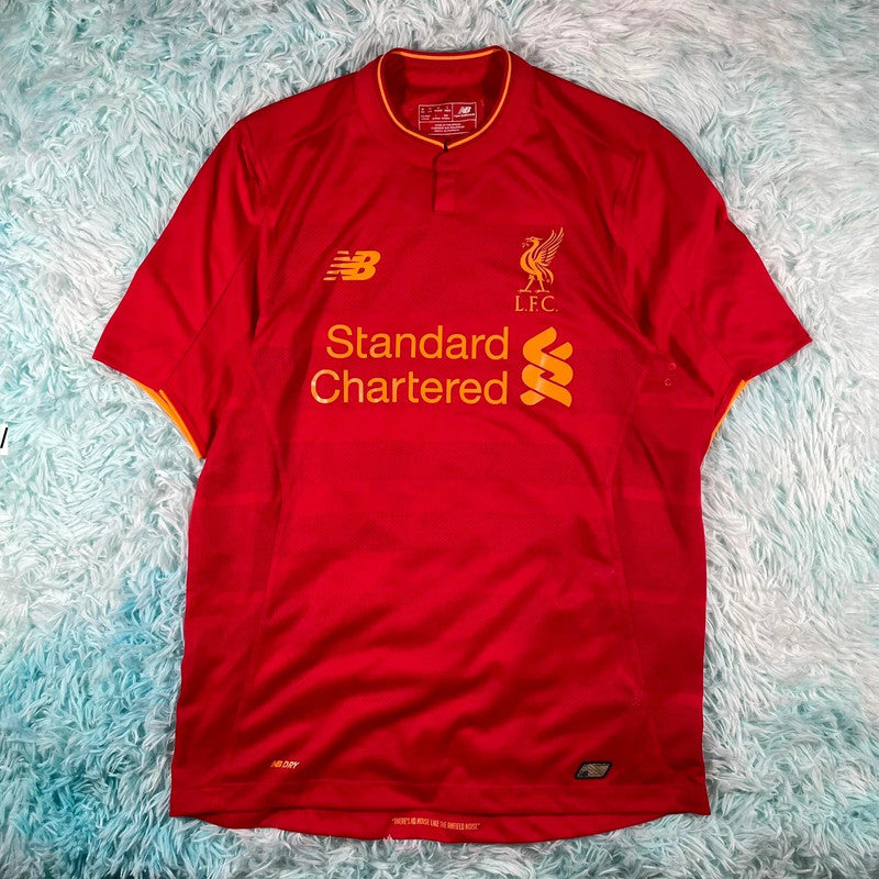 2016/17 Liverpool Shirt New Balance Home Kit - Medium