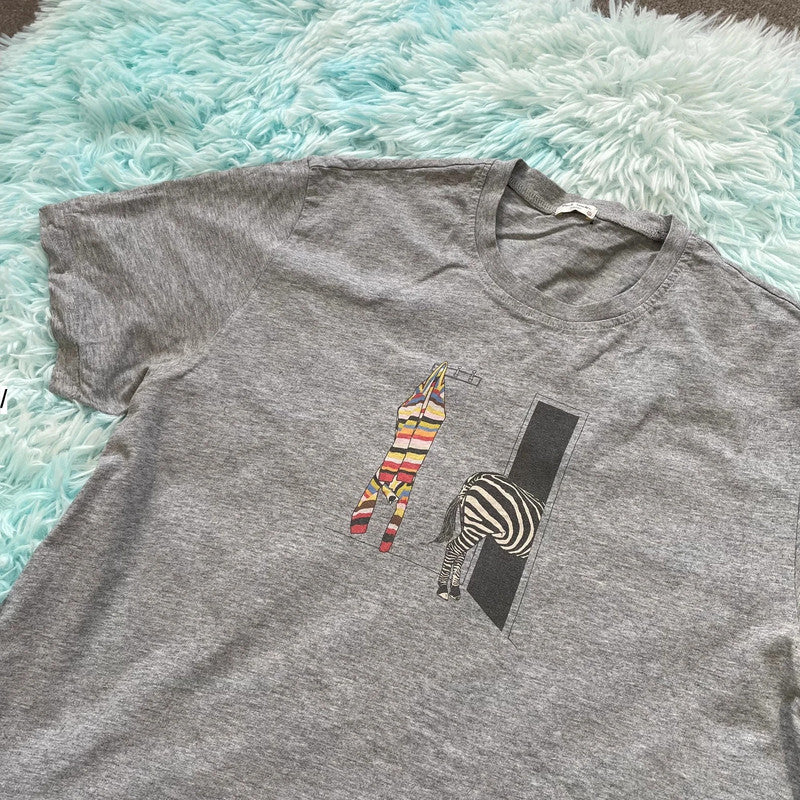 Vintage Grey Paul Smith Graphic T Shirt - L