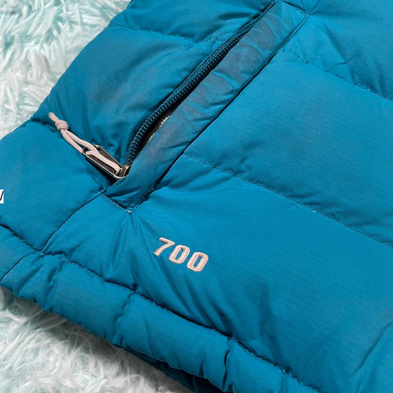 Blue Yhe North Face Gilet Jacket 700 Down Puffer - XS