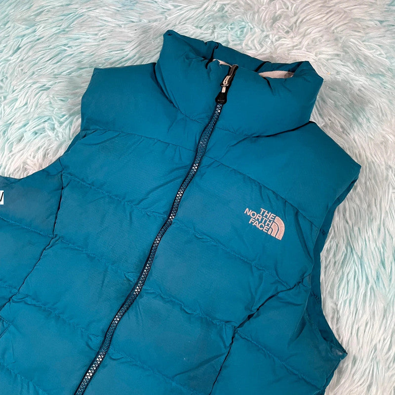 Blue Yhe North Face Gilet Jacket 700 Down Puffer - XS