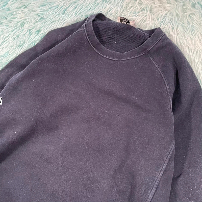 Dark Navy Frame Sweatshirt Plain - Large