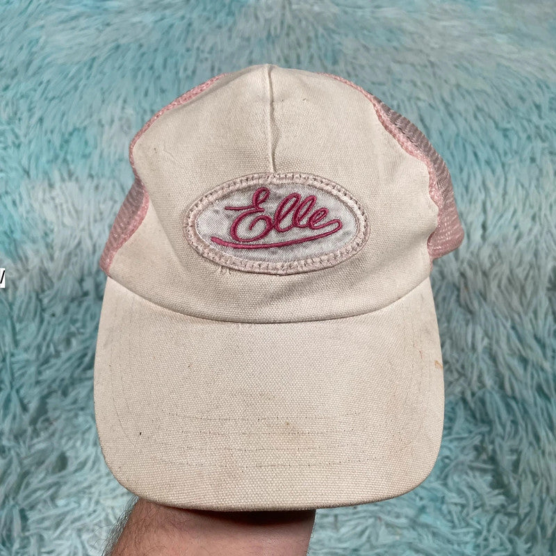 Pink & White Elle Cap Trucker