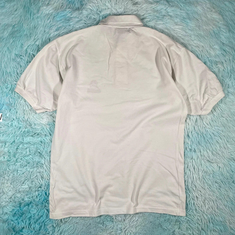 Vintage 90s White France 98 World Cup Polo Shirt - Medium
