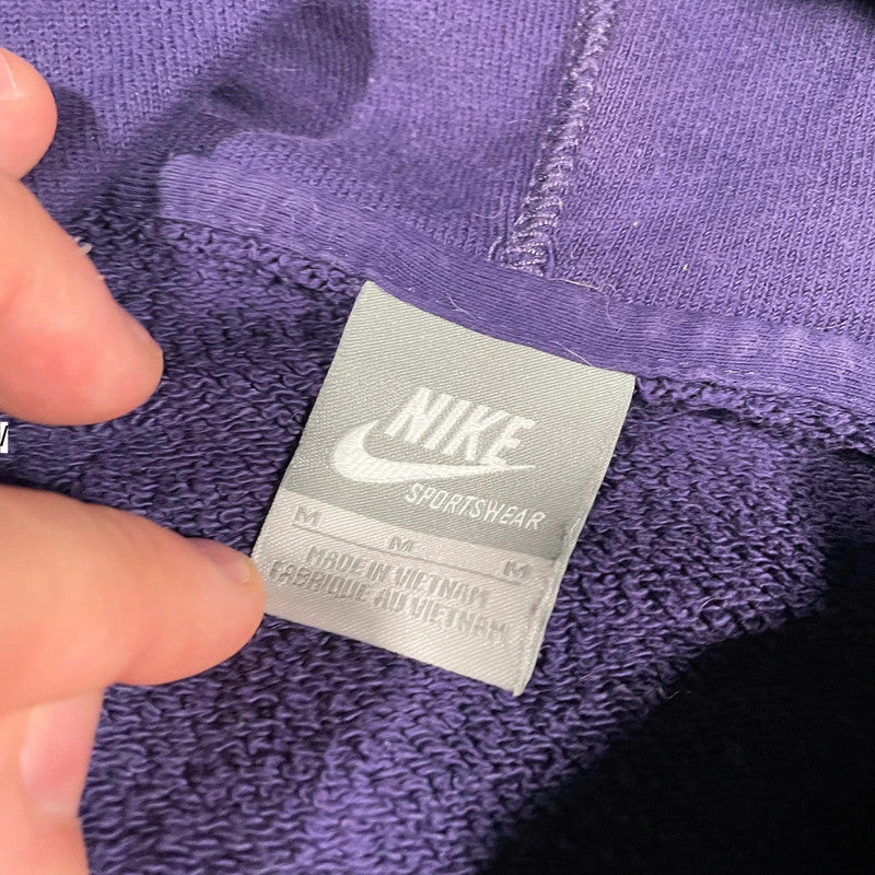 Vintage Purple & Grey Nike Hoodie - Medium