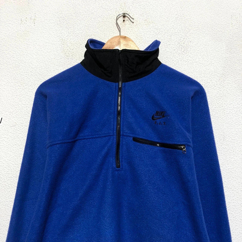 Vintage 90s Purple Nike 1/4 Zip Fleece Sweatshirt - Large