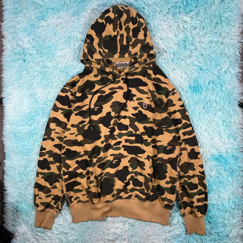 Khaki A Bathing Ape BAPE Camo Hoodie - XXL
