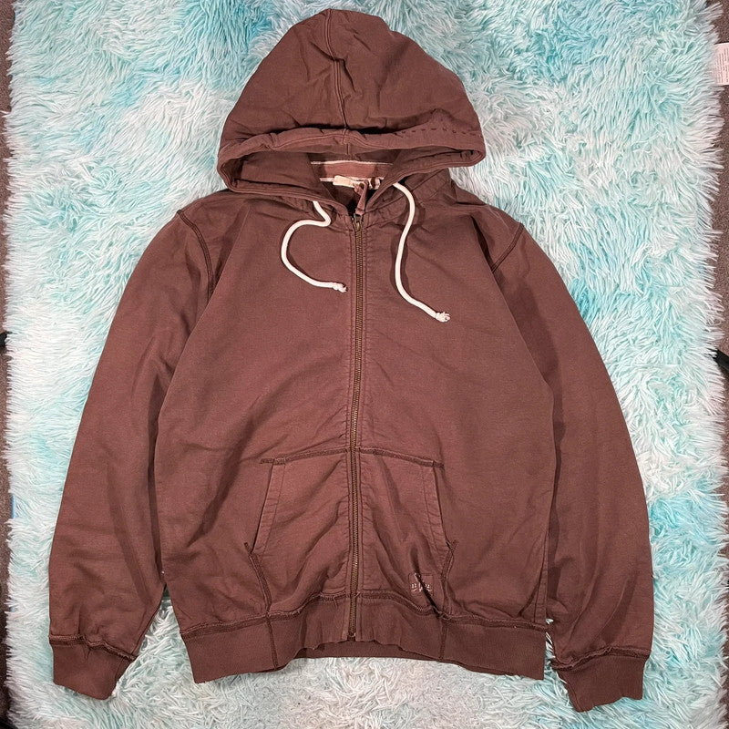 Brown Jack Wills Full Zip Hoodie Heavyweight - XL