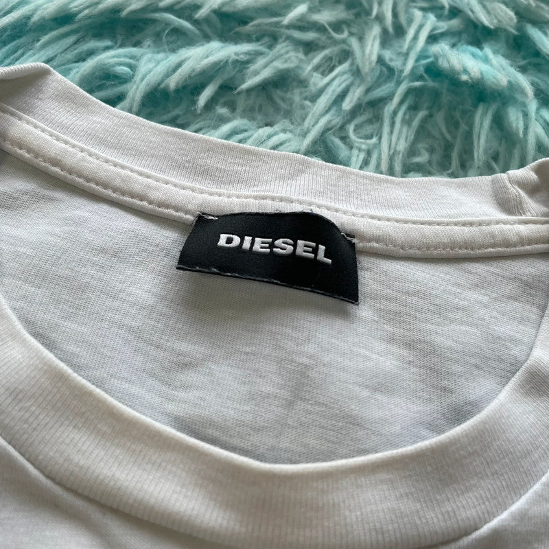 White Diesel Graphic T Shirt - Medium