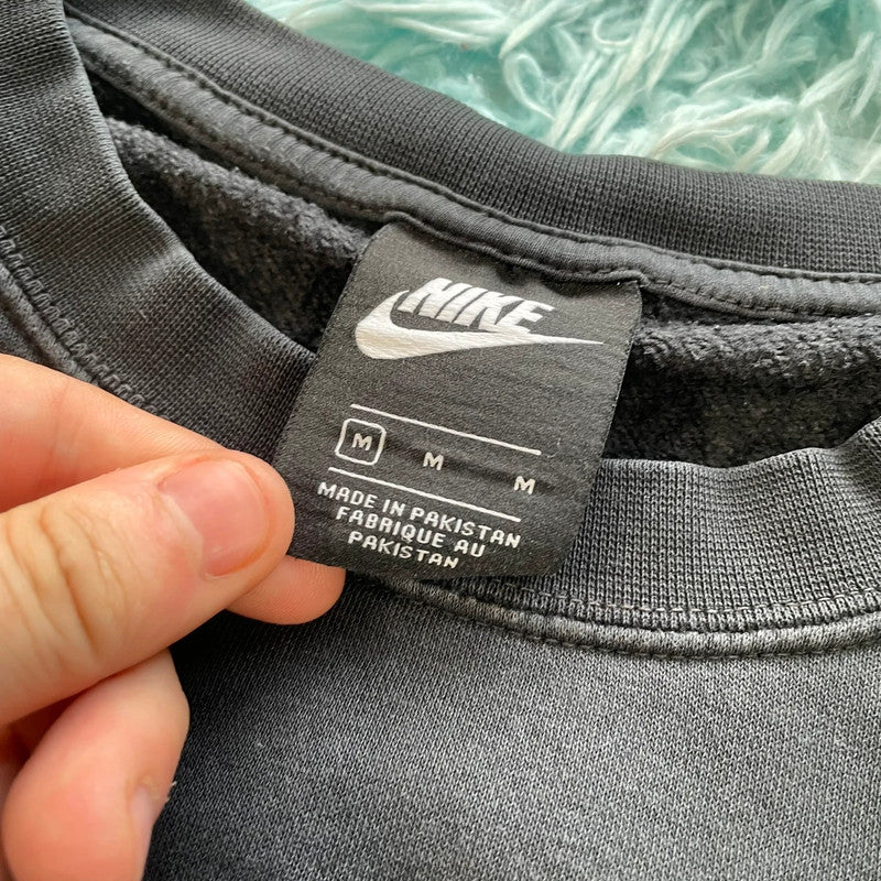 Black Nike Sweatshirt Plain - Medium