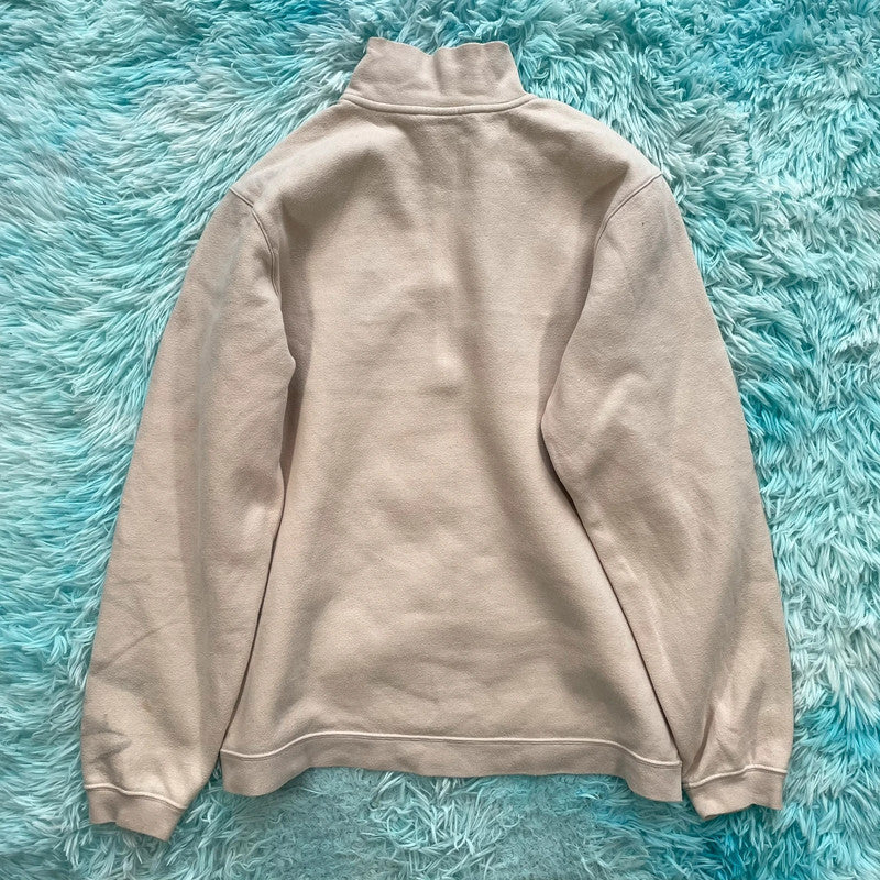 Beige Nike Golf 1/4 Zip Sweatshirt - Small