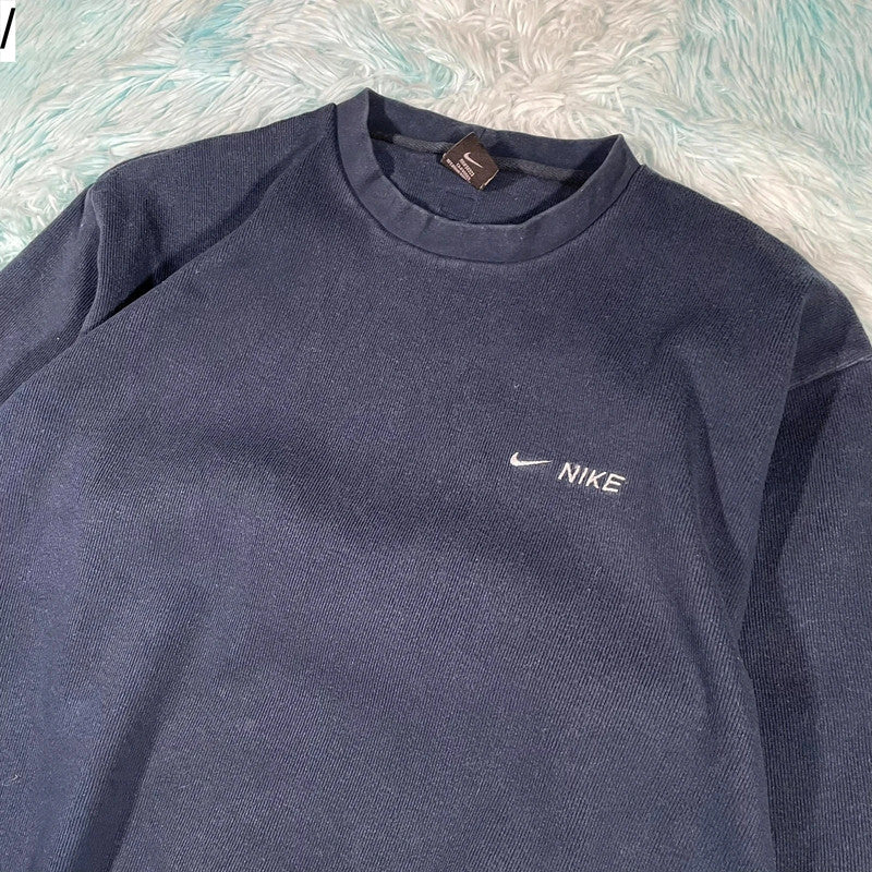 Vintage 00s Navy Nike Sweatshirt - XL