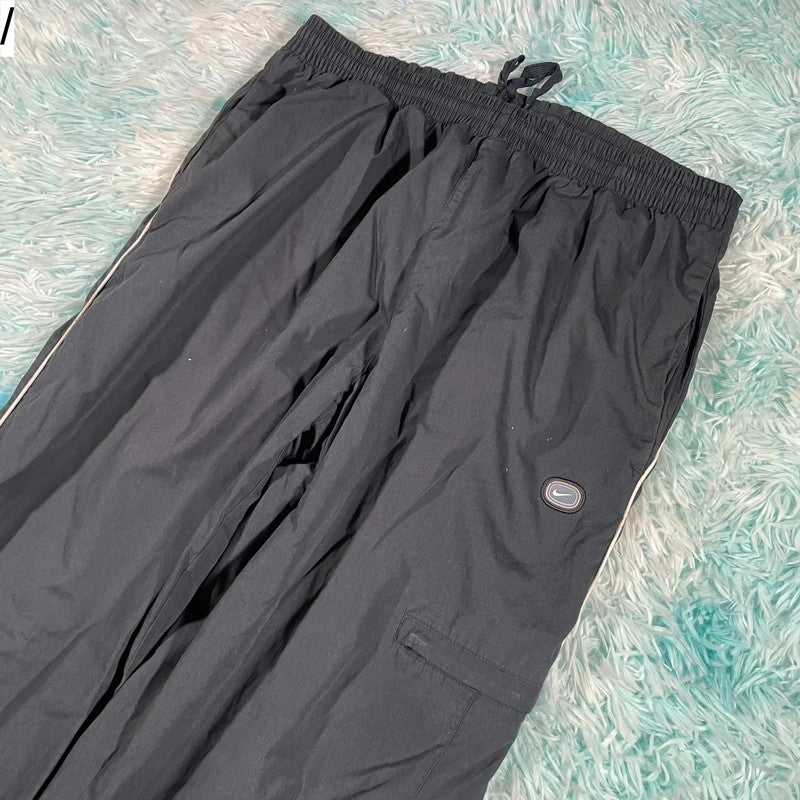 Vintage 00s y2k Navy Nike Tracksuit Bottoms - Large