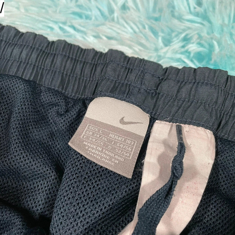 Vintage 00s y2k Navy Nike Tracksuit Bottoms - Large