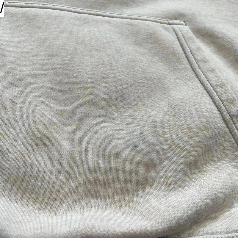 Light Rose Pink Nike Club Hoodie Spellout - Large