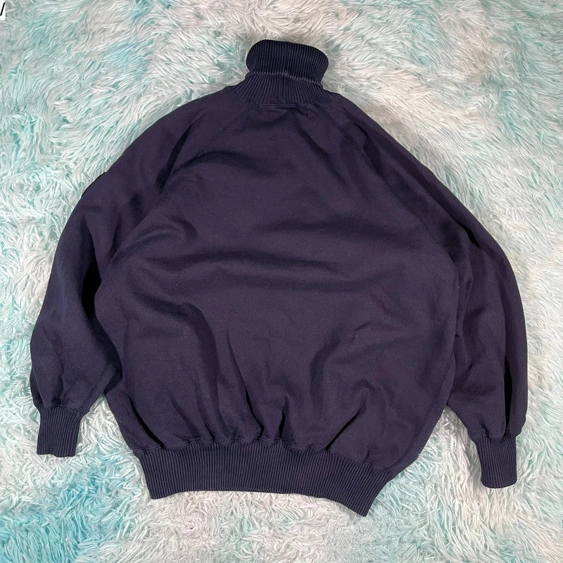 Vintage 90s Navy Ralph Lauren Skiing Rollneck Sweatshirt - Small
